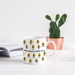 Teacher mug with class list, Teachers little bees, Personalised teacher thank you gift, Teacher Appreciation Gifts