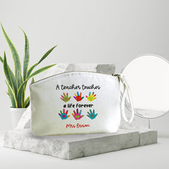 Teacher Multipurpose Accessory Bag, Personalised Teacher Thank You Gift, Appreciation Gifts