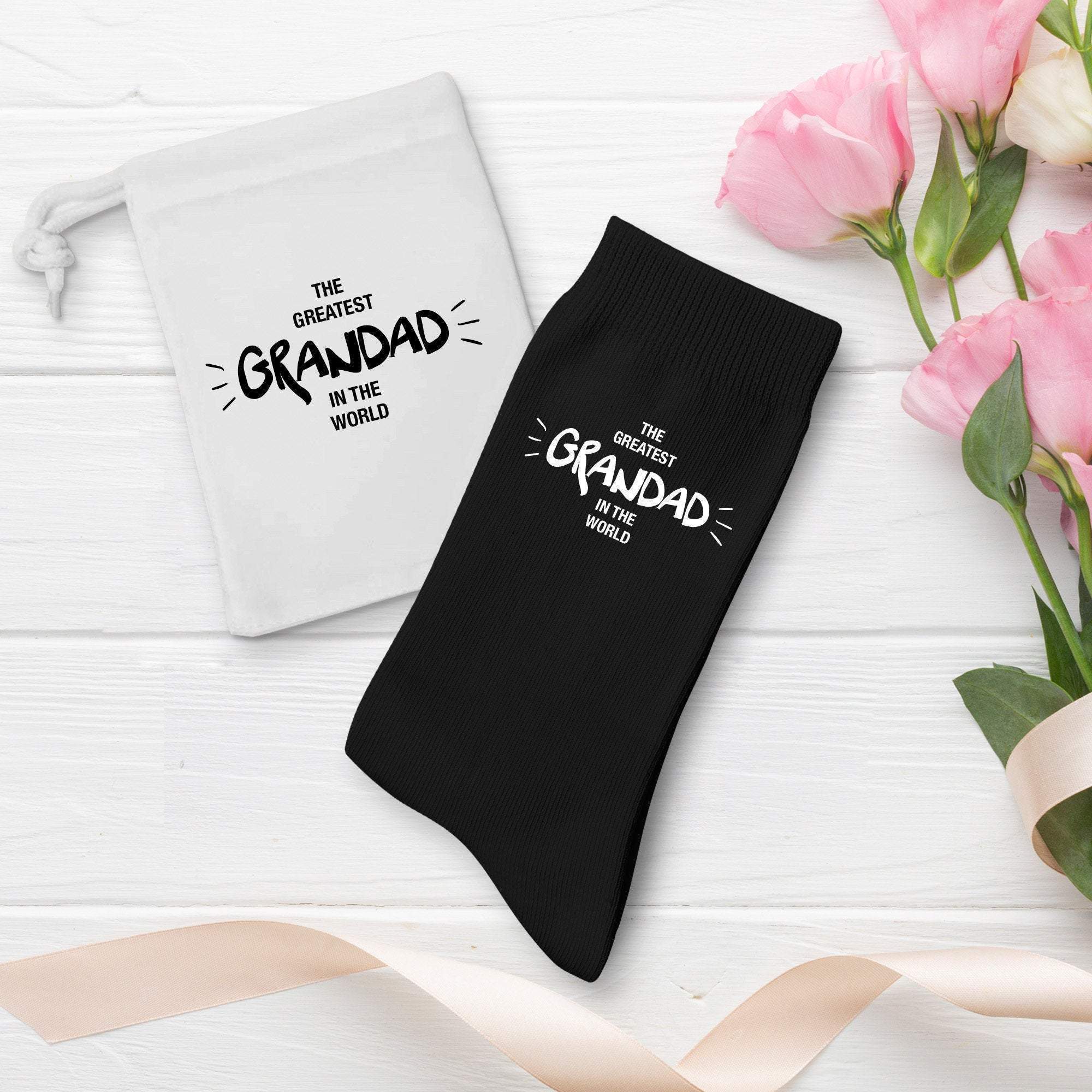 The Greatest Grandad In The World Cotton Socks, Christmas Gift