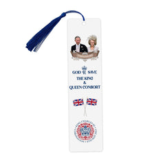 The King's Coronation bookmark, God save the King and Queen Consort, Official emblem bookmark