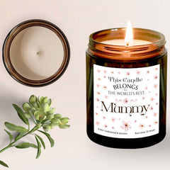 This Candle Belongs to The World's Best Mummy Scented Candle, Gift for mum, Mother's Day Gift