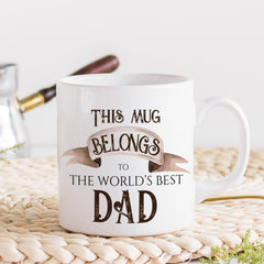 This mug belongs to the world's best grandad, Father's Day gift, Christmas gift for grandpa, grandad present, Best Ever