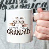 This mug belongs to the world's best grandad, Father's Day gift, Christmas gift for grandpa, grandad present, Best Ever