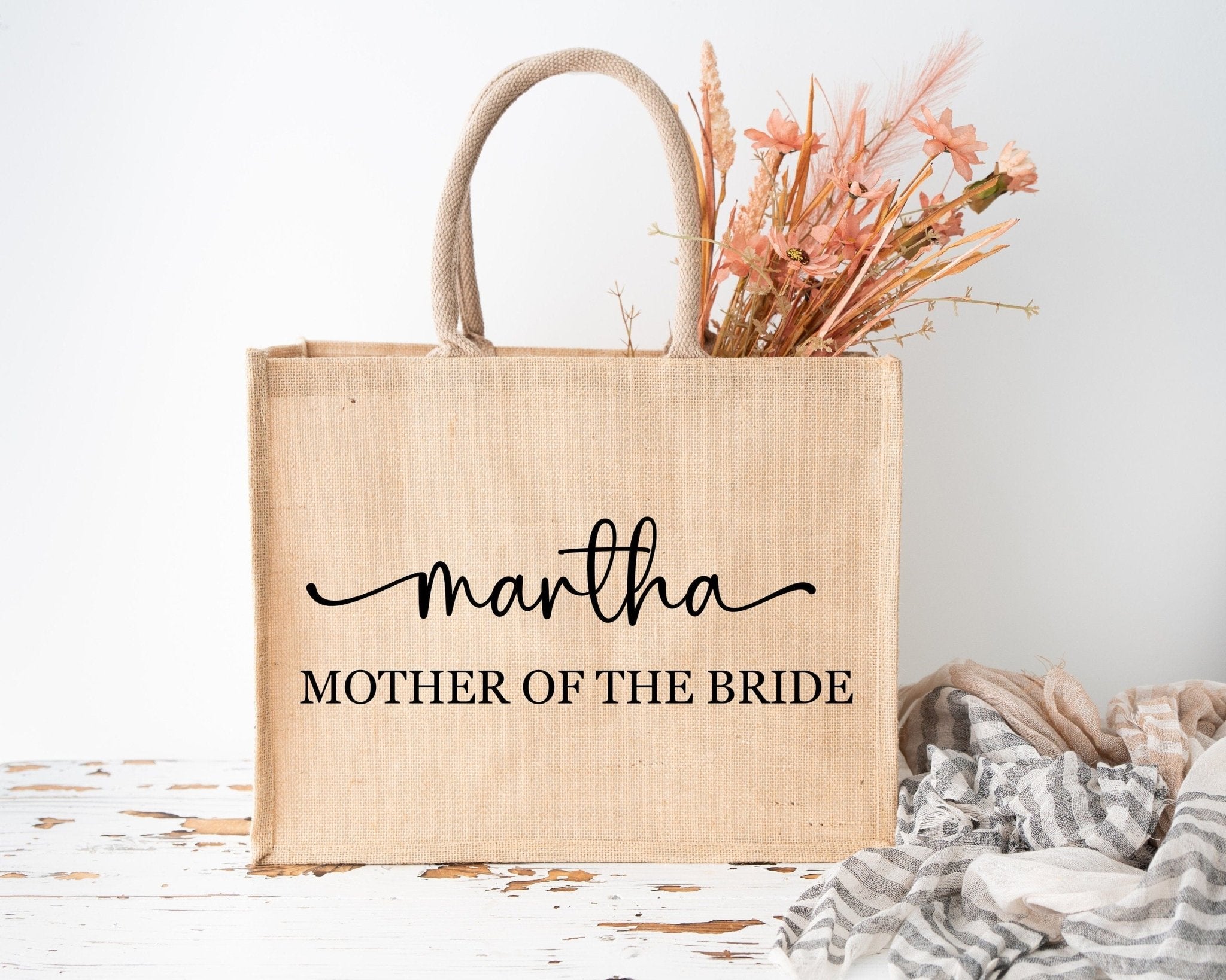 Tote Bag for the Bride Mother of The Bride Bridesmaid Maid of Honour, Wedding Gift