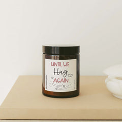 Until We Hug Again Scented Candle, Gift for her Hug in a Jar, Retirement Friendship Birthday Christmas Gift