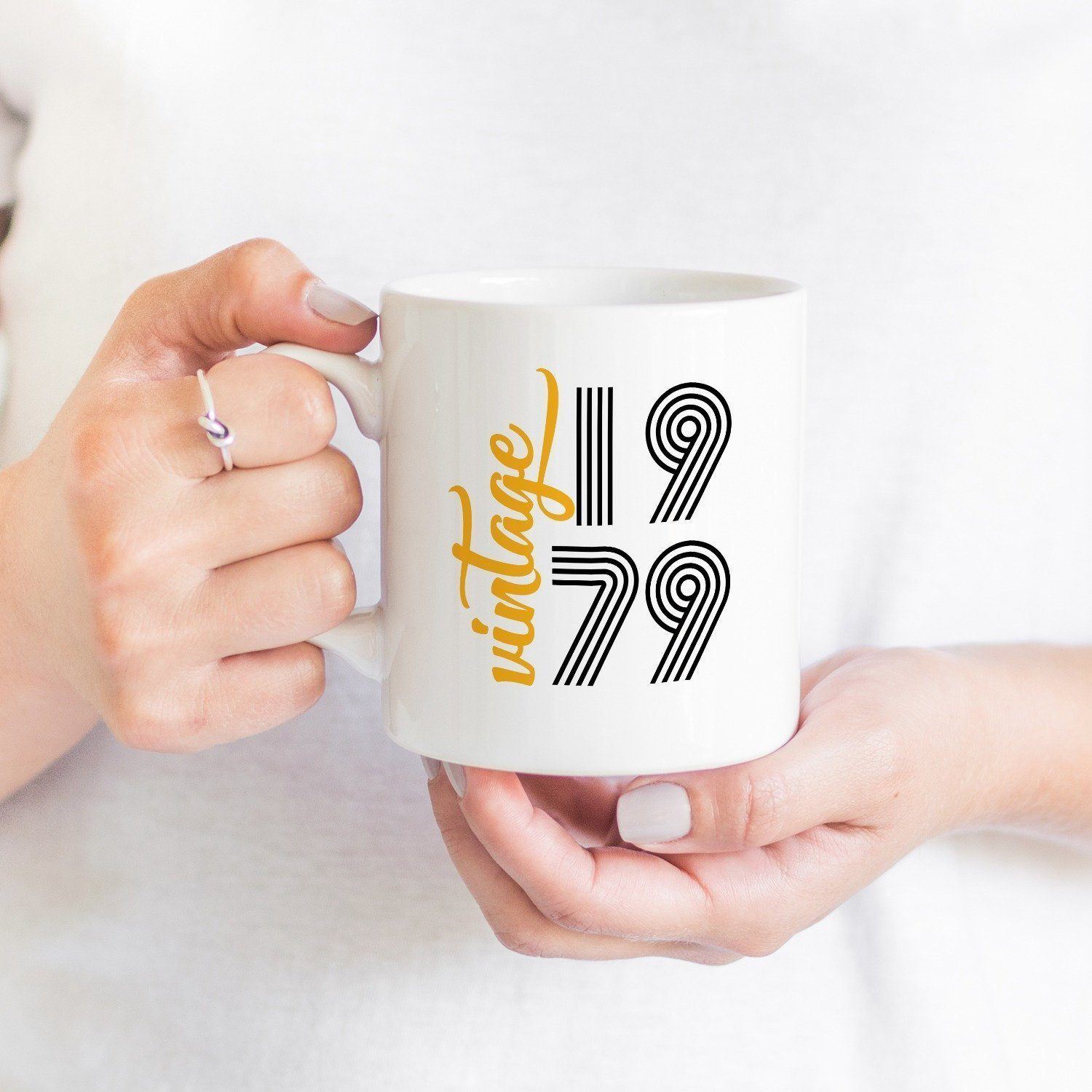 Vintage Birthday Mug, Gift For Her Or Him , Vintage 1979, 1989...