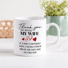 Wife Mug, Christmas Gift For Wife, 1St Valentine'S Day Birthday Present, Funny Gift For Wife