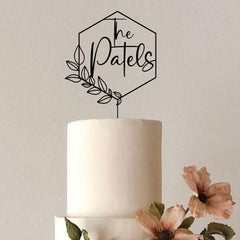 Wooden Mr and Mrs Cake Topper for Wedding by, Script Font Personalised Wood Custom Cake Topper KS2