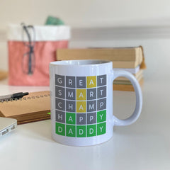 Wordle Mug For Dad, Gift For Daddy, Father's Day Gift, New Dad