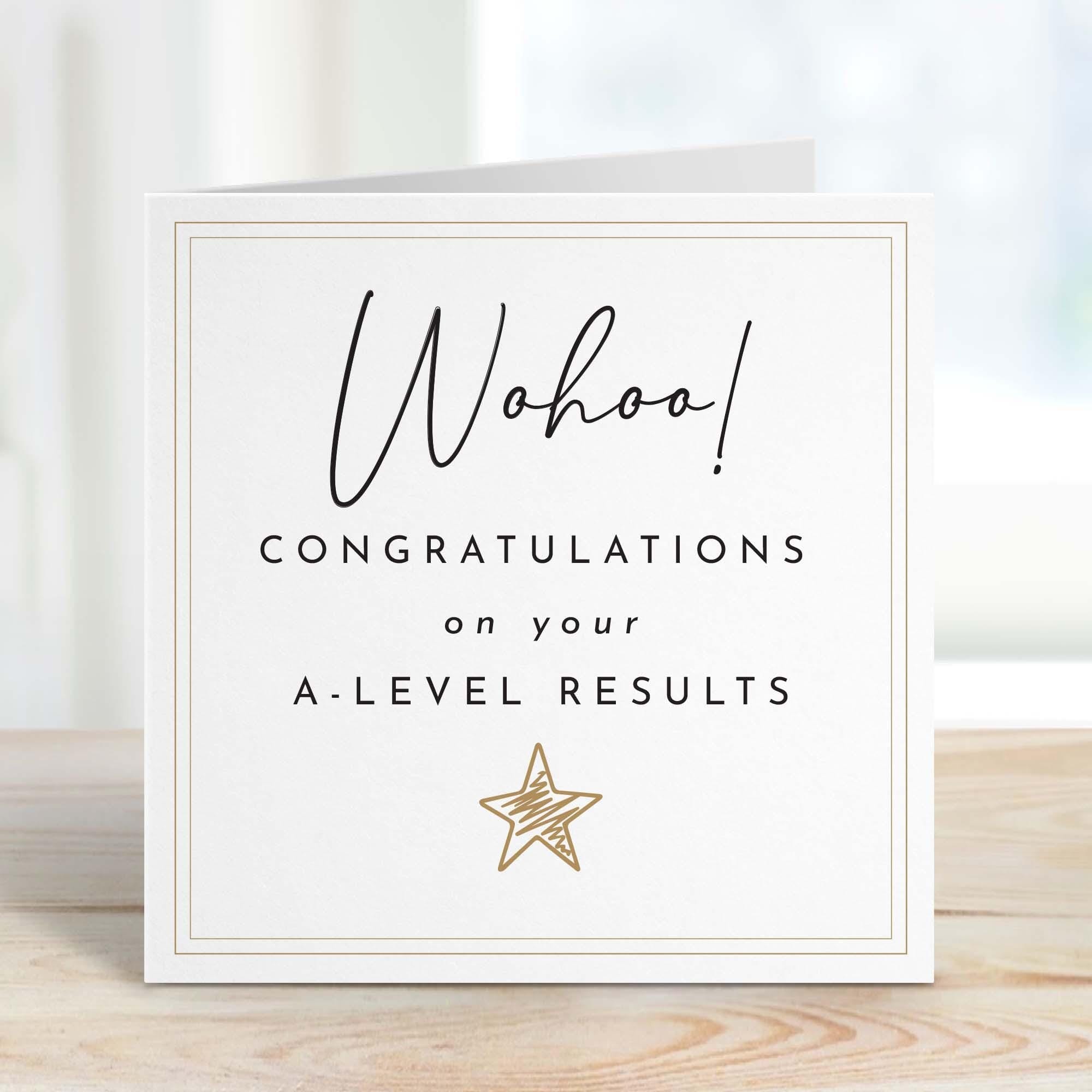 A Level Result Congratulations Card For Daughter Son Granddaughter