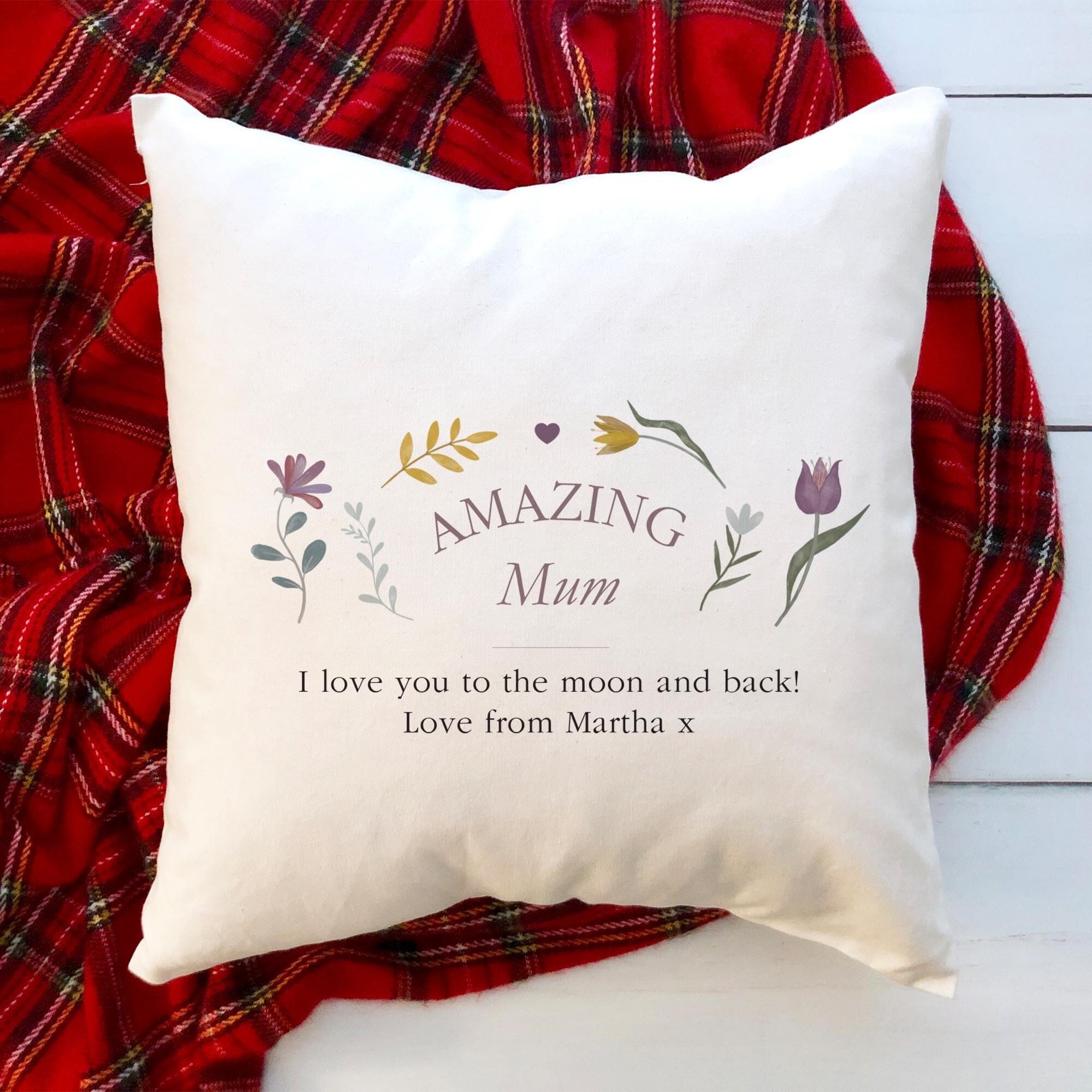 Amazing Mum cushion with your text Christmas Mother's Day Mum's Birthday Gift with sender name Gift for mum to be Custom gift mama mummy mom