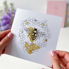 Bee Card Birthday Card Happy Birthday Gift Card Nature Lover Gift Card Birthday Card For Bee Loverâ Beeâ Concept Greeting Card