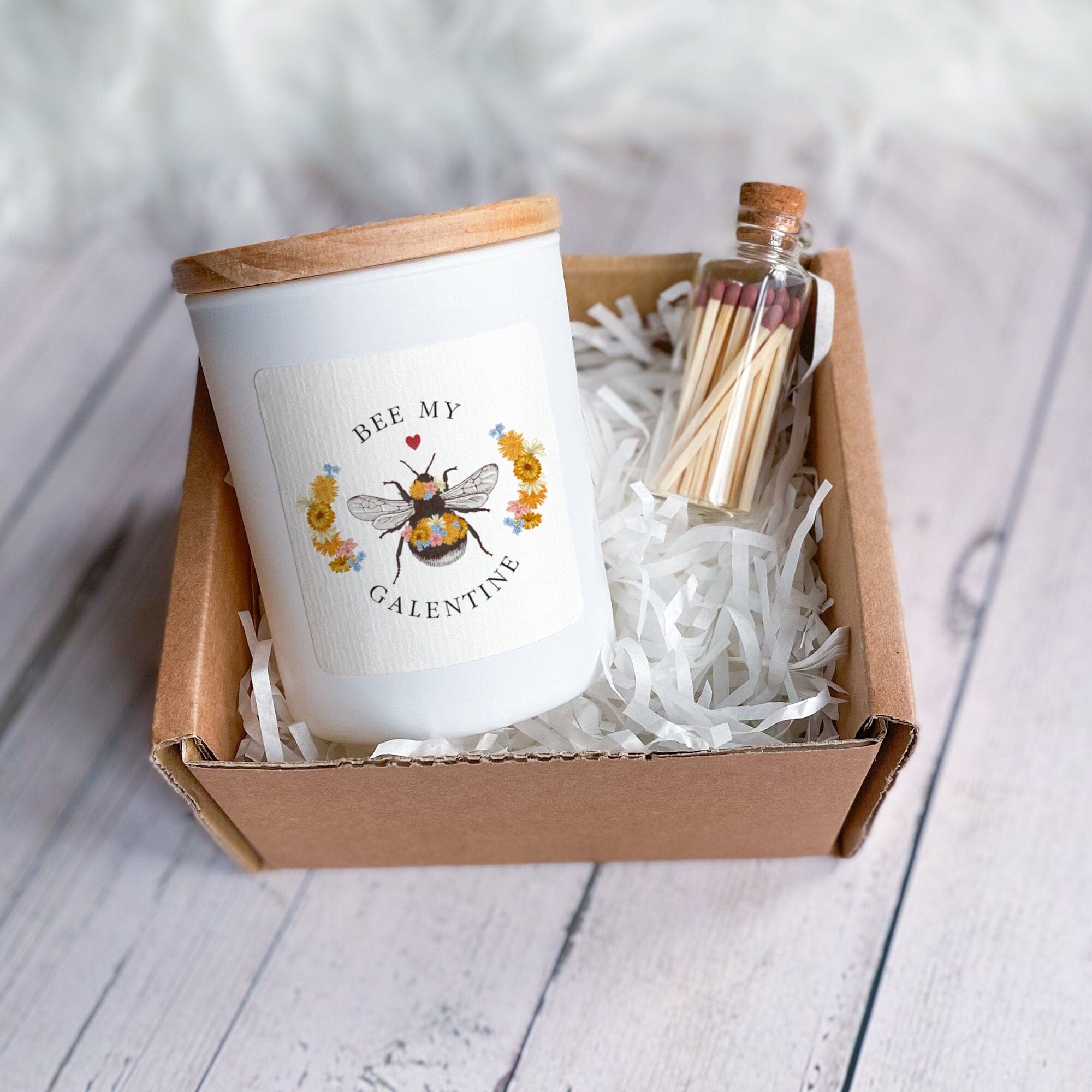 Bee My Galentine Candle Gift Friend Her Him Soy Wax Candle Vegan Funny Cute Happy Galentines Gift Best Friends