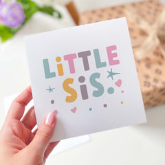 Big Sis Little Sis Card For Little Sis Big Sis Happy Birthday With Cute Colourful Stars Gift For Her Birthday Card For Sister New Baby