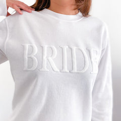 Bride Sweatshirt With 3D Letters, Bride To Be Jumper, Bridal Shower Engagement Gift, Bride To Be Jumper