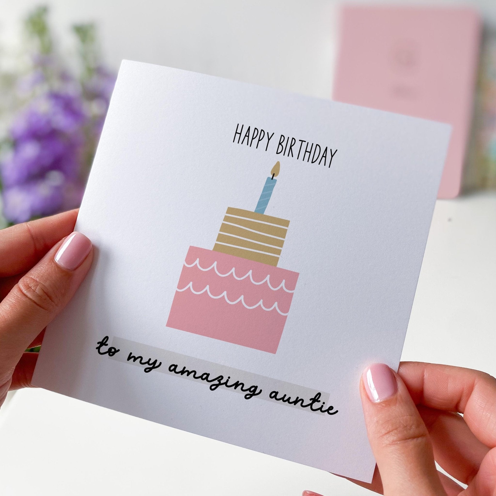 Card For Auntie Happy Birthday Card To My Amazing Auntie Card For Auntie's Birthday Greeting Cards Gift Card For Auntie Gift Card For Her