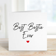 Card for Best Friend Best Bestie Ever Card Funny Birthday Thank You Christmas or Friendship Gift Card