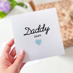 Card For Dad Daddy Cards With Year Happy Father's Day New Dad Gift Card For Dad Daddy Gift For Birthday Gift For Parent New Dad Baby Shower
