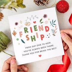 Card For Friend Friendship Card Christmas Birthday Card For Your True Friends For Best Friend Colleague Long Distance Gift Card Bestie