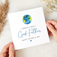 Card for Godfather World’s Best Godfather Father’s Day Card Keepsake for a Wonderful God parent