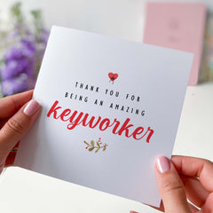 Card For Keyworker Thank You Being An Amazing Keyworker Card Personalised Pre-School Keyworker Card Nursery Teacher Teaching Assistant