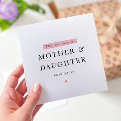 Card for Mum from Daughter Mother Daughter Card Love Between Forever Bond Special Mum Daughter Mothers Day Daughter's Birthday Valentines