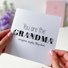 Card For Nanny Available For Mummy Mum Grandad Auntie Sister Cousin Mama Nana Gran Granny Gift Card For Mother's Day Birthday