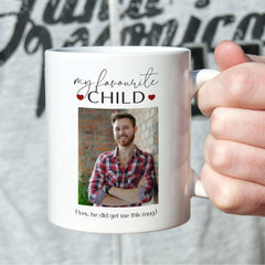 Child photo mug, My favourite child, Funny gift for dad/mum, Father's/Mother's Day, Christmas, Birthday - Pomchick