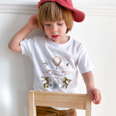 Children'S T-Shirt For Easter Personalised Bunny Design Ideal For Boys And Girls Easter Gift Or Baby'S First Easter
