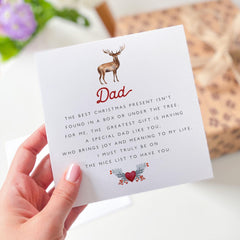 Christmas Card For Dad Daddy Merry Christmas Gift Card With Unique Emotional Message For Dad Daddy Best Christmas Gift Xmas Card Dad