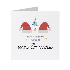 Christmas Card For Engaged Couple Xmas Card For Mr And Mrs With Card Future Husband Wife Next Christmas We'Ll Be Mrs And Mr Greeting Card