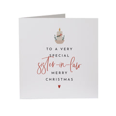 Christmas Card For Sister In Law Xmas To A Very Special Sister - In - Law Card Stylish Card For Her Xmas Card Merry Christmas Gifts