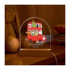 Christmas LED Night Light Personalised Gift for Child Son Daughter Nephew Niece Godson Goddaughter or Grandchild