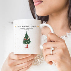 Christmas mug gift for friend Gift for best friends Personalised Corporate Christmas Present Xmas cosy coffee mug Bestie gift For a special