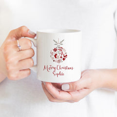 Christmas name mug Gift For Him Her Employee Colleague Daughter Personalised Corporate Christmas Present Xmas cosy coffee mug Company gift