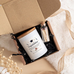 Congratulations On Your Graduation Scented Candle With Text University Personalised Class Of 2024 Gift For Her Him