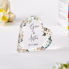 Couples Keepsake Custom Gift Partner Fiancé Newlyweds Housewarming Wedding Engagement Valentine's Day Christmas Romantic Gift for Him Her