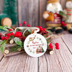 Custom Baby's First Christmas Baubles Custom Keepsake Ornament New Baby Gifts Christmas Tree Decor Christmas Gifts for Kids