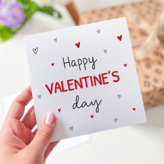 Cute Happy Valentines Day Card Love Card Romantic Card Valentines Greeting Card Boyfriend Girlfriend Hubby Wifey Gift Card Modern Minimal