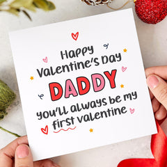 Cutevalentine's Day Card For Dad From Daughter Or Son Funny And Heartwarming Card For Daddy Thoughtful First Valentine Gift