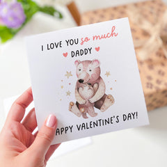 Cutevalentine's Day Card For Dad From Daughter Or Son Heartwarming Card For Daddy Thoughtful Gift For Father’Svalentine's Day