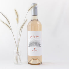 Dad & Me Wine Label Father Daughter Sentimental Gift Keepsake Birthday Wine Sticker for Dad Love You Always Father's Day Gift Dad's Birthday