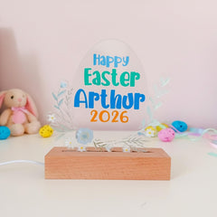 Easter LED Acrylic Lamp Gift for Baby Girl – Custom Night Light for Niece, Godgirl, Granddaughter, Daughter