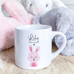 Easter Mug For Boys And Girls, Pink Or Blue, Cute Bunny Gift For Kids Toddler Children Present