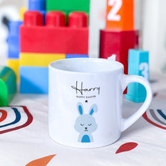 Easter Mug For Boys And Girls, Pink Or Blue, Cute Bunny Gift For Kids Toddler Children Present