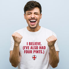 England Fan World Cup T-Shirt Funny Football Shirt Gift for Him
