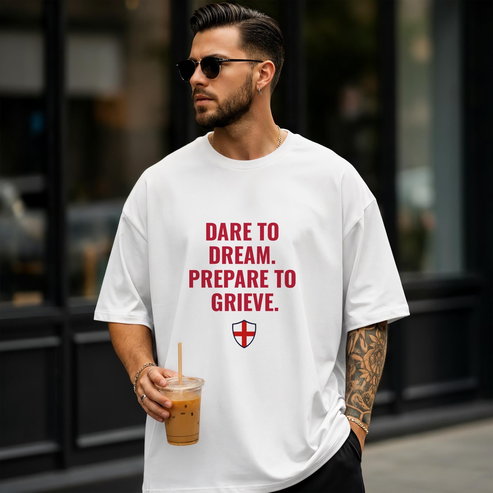 England Football T-Shirt Match Day Gift for England Supporters and Football Fans