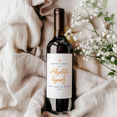 Farewell Gift for Her Him Wine Label for Retirement Colleague You’ll Never Forget A Fun Leaving Work the Absolute Legends You Worked With