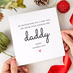 Father’s Day Card for Daddy From Daughter Cute Quote Card to Celebrate the Bond Between Father and Daughter