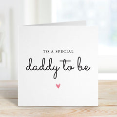 Father’s Day Card for Daddy to Be From the Bump Cute First Father’s Day Birthday Christmas Card for Expecting Dad Minimal Design New Dad